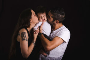 Fotografía de familia en Oviedo, Asturias.