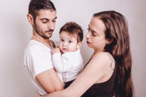 Fotografía de familia en Oviedo, Asturias.
