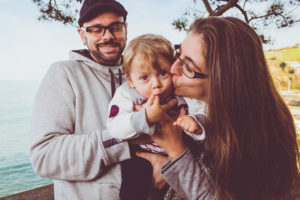 Fotografía familiar en Oviedo, Asturias.